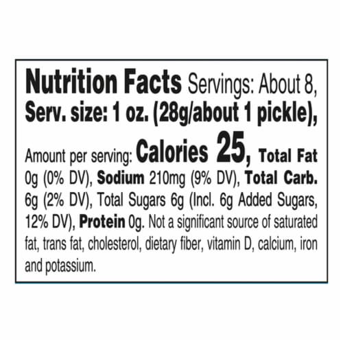 Kroger® Whole Sweet Gherkins Pickles Perspective: left