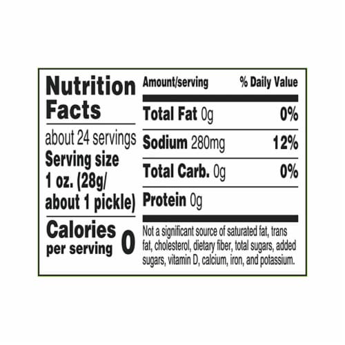 Kroger® Whole Kosher Baby Dill Pickles Perspective: left