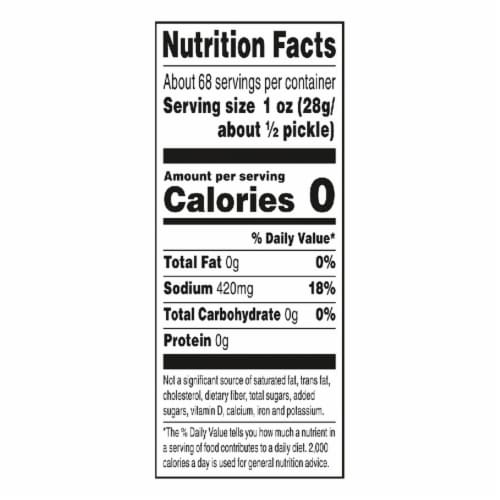 Kroger® Whole Dill Pickles Perspective: left