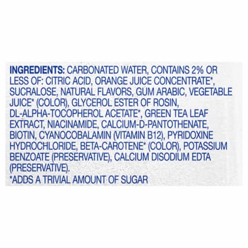 Kroger® Fizz Zero Sugar Orange Mango Sparkling Water Perspective: left