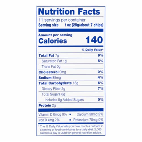 Kroger® Traditional Gold Kettle Style Tortilla Chips Perspective: left