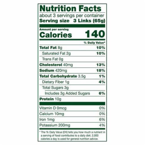 Simple Truth® Chicken and Maple Breakfast Sausage Links Perspective: left