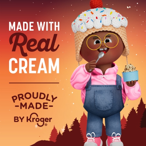 Kroger® Summer Collection Fireside Nights Orange Swirl and S'Mores Ice Cream Pint Perspective: left