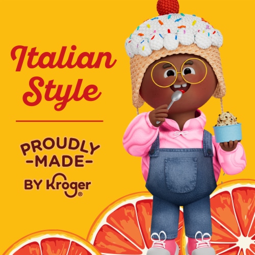 Kroger® Summer Collection Italian Style Summer Fizz Blood Orange Sherbet Pint Perspective: left