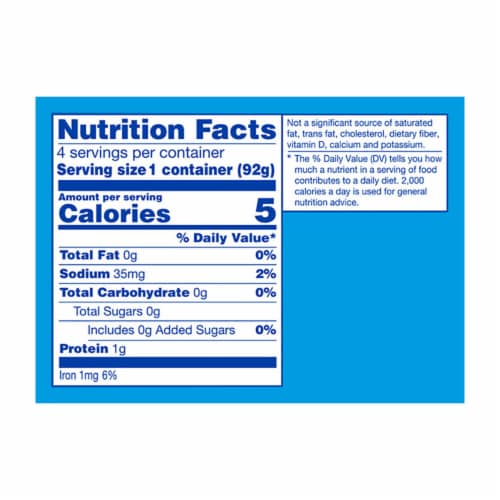 Kroger Zero Sugar Strawberry Gelatin Snack Multipack Perspective: left