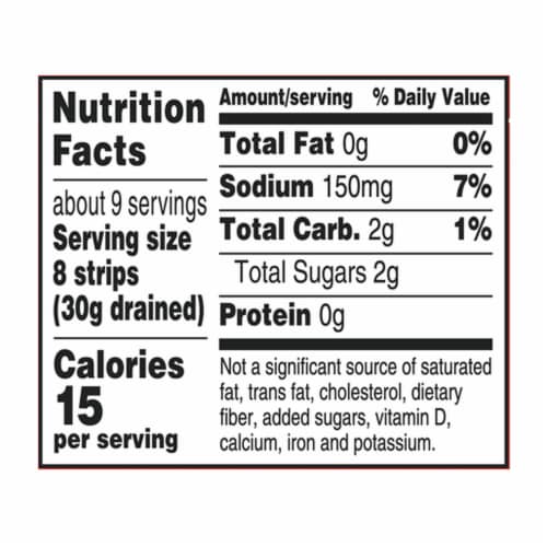 Kroger® Roasted Red Pepper Strips Perspective: left