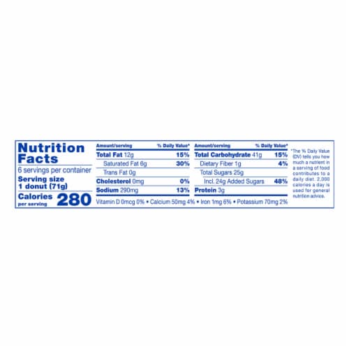 Kroger® Blueberry Glazed Cake Donuts Perspective: left
