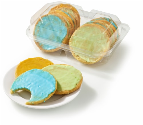 Bakery Fresh Jumbo Iced Sugar Cookies Perspective: left
