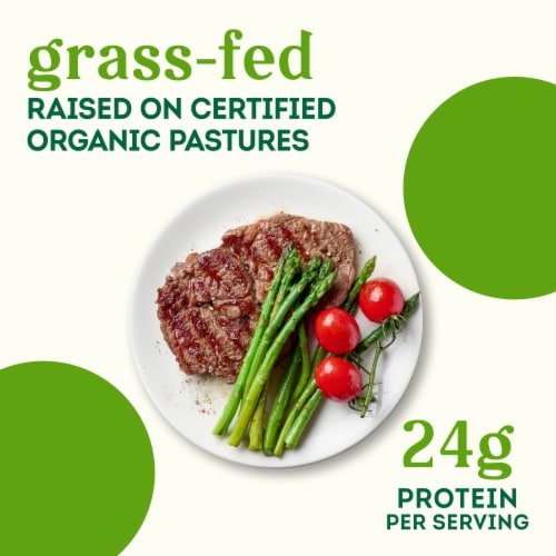 Simple Truth Organic® Grass Fed Beef New York Strip Steak Perspective: left
