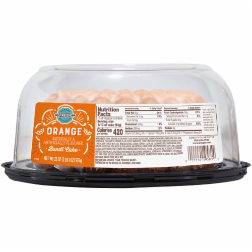 Bakery Fresh Goodness Orange Bundt Cake Perspective: left