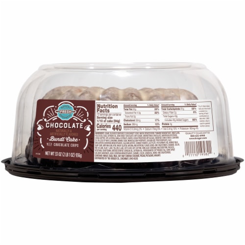 Bakery Fresh Goodness Chocolate Bundt Cake Perspective: left