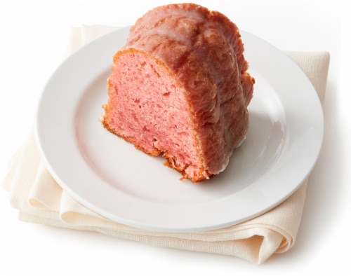 Bakery Fresh Goodness Raspberry White Chocolate Bundt Cake Perspective: left