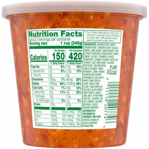 Simple Truth Organic® Chicken Tortilla Soup Perspective: left