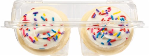 Bakery Fresh Goodness White Frosted Sugar Cookies Perspective: left