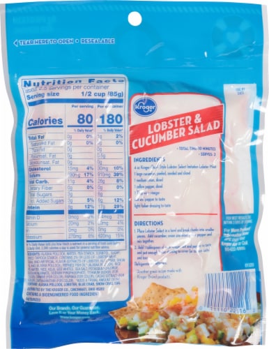 Kroger® Lobster Select™ Imitation Lobster Meat Chunk Style Perspective: left