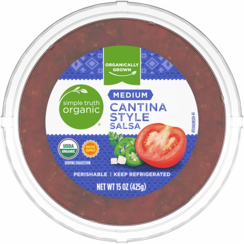 Simple Truth Organic® Medium Cantina Style Salsa Perspective: left