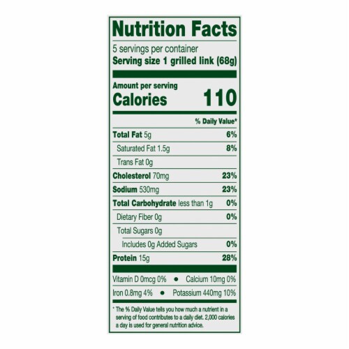 Simple Truth® Mild Italian Chicken Sausage Perspective: left
