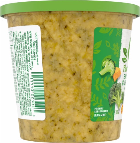 Simple Truth Vegan Broccoli & Cheddar Soup Perspective: left