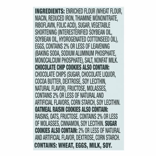 Bakery Fresh Variety Pack Cookies Perspective: left