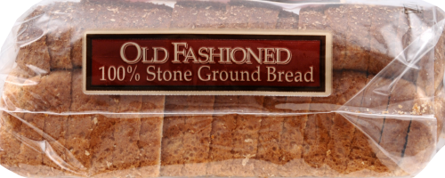 King Sooper's Old Fashion Stone Ground Wheat Bread Perspective: left
