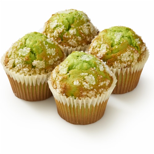 Bakery Fresh Pistachio Muffins Perspective: left