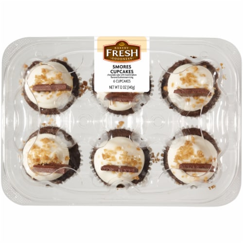 Bakery Fresh Goodness Smores Cupcakes Perspective: left