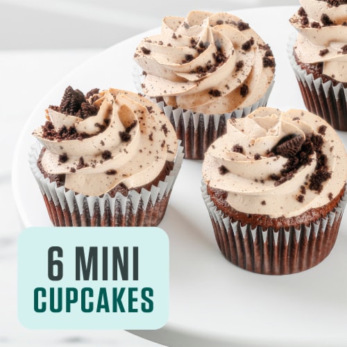 Bakery Fresh Cookies and Creme Cupcakes Perspective: left
