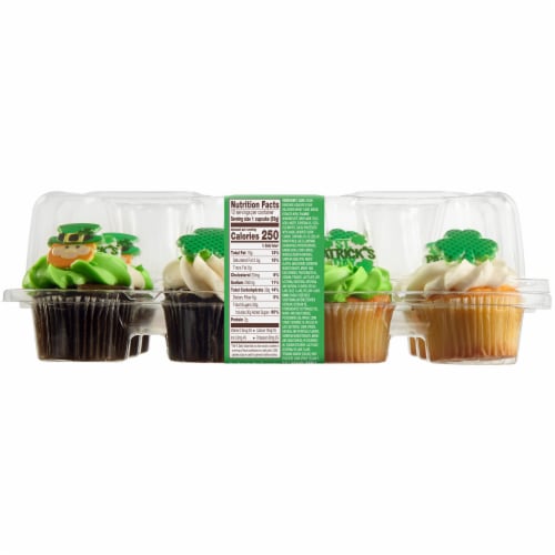 Bakery Fresh Goodness St. Patrick's Day Cupcakes Perspective: left