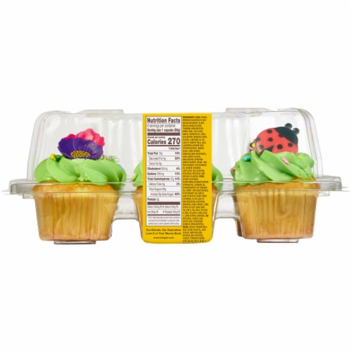 Bakery Fresh Goodness Cupcakes with Buttercreme Icing Perspective: left