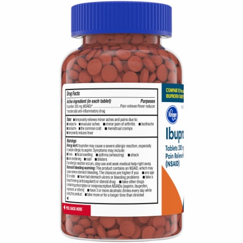 Kroger® Ibuprofen Tablets 200mg Perspective: left