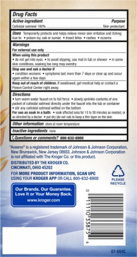 Kroger® Natural Oatmeal Bath Treatment Packets Perspective: left