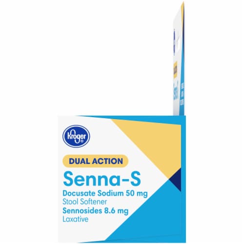 Kroger® Senna-S Natural Laxative Stool Softener Tablets Perspective: left
