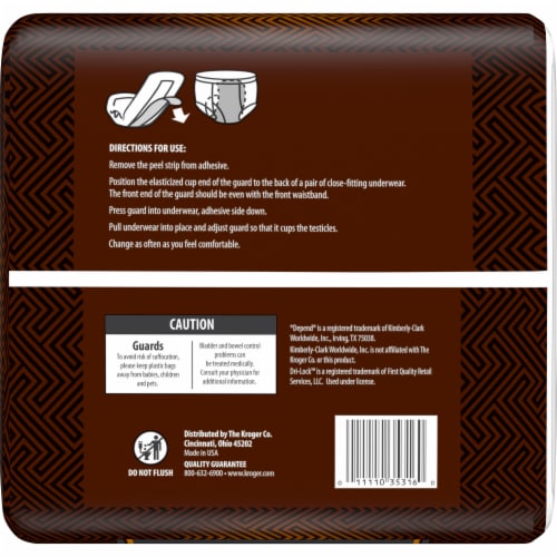 Kroger® Maximum Absorbency Guards for Men Perspective: left