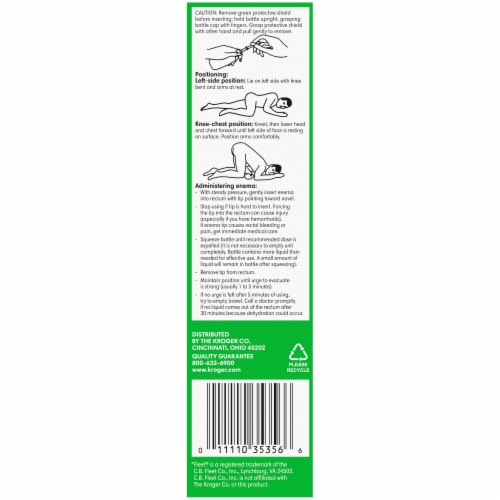 Kroger® Ready-to-Use Enema Saline Laxative Twin Pack Perspective: left
