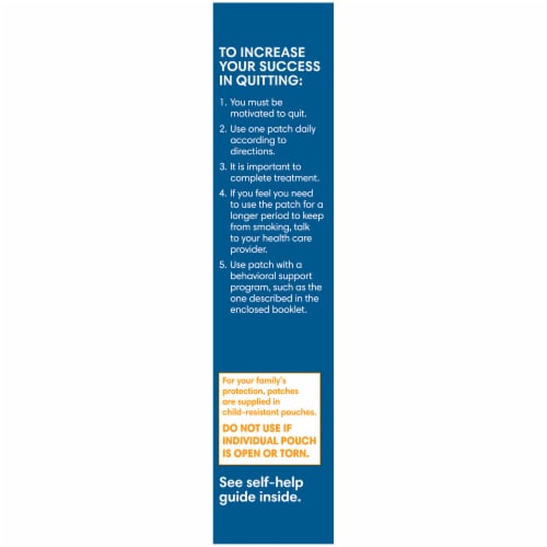 Kroger® Step 2 Stop Smoking Aid Nicotine Transdermal System Patches Perspective: left