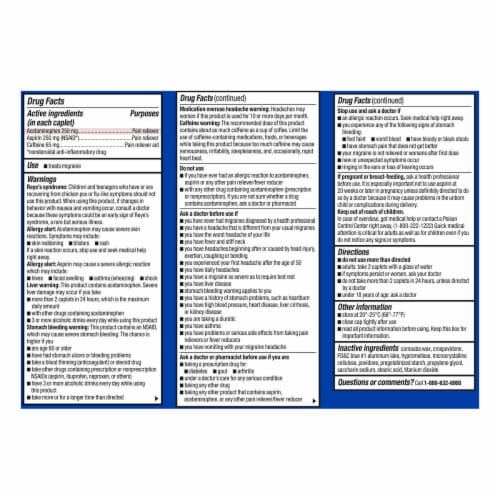 Kroger® Migraine Relief Acetaminophen Caplets Perspective: left