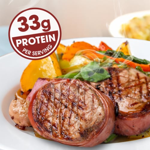 Kroger® Peppered Bacon Wrapped Beef Tenderloin Filet Perspective: left