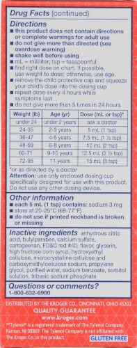 Kroger® Children's Pain Relief Perspective: left