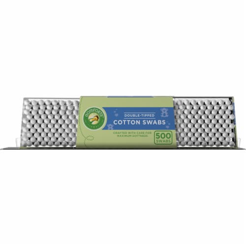 Comforts™ Double-Tipped Cotton Swabs Perspective: left