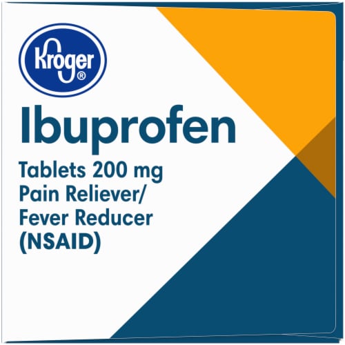 Kroger® Ibuprofen 200 mg Pain Reliever Coated Caplets Perspective: left