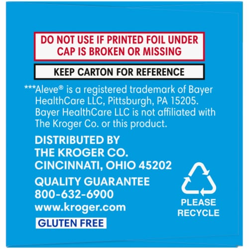 Kroger® Naproxen Sodium Caplets 220mg Perspective: left