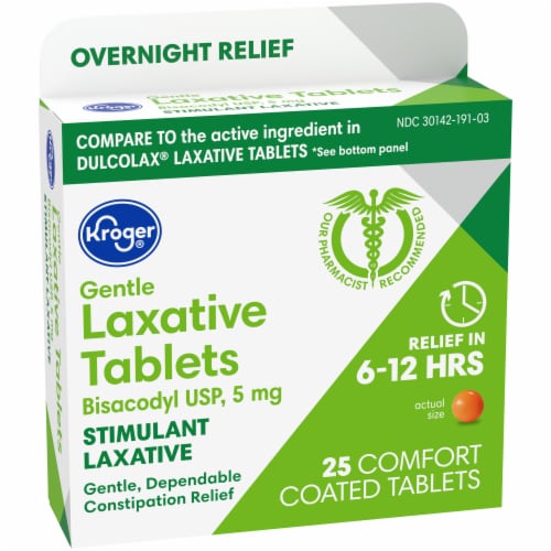 Kroger® Laxative Tablets Perspective: left