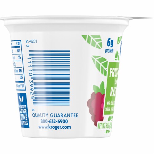 Kroger® Raspberry Fruit on the Bottom Lowfat Yogurt Perspective: left
