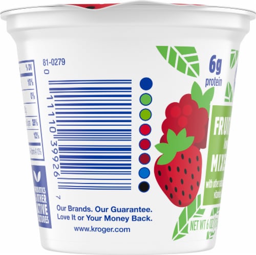 Kroger® Mixed Berry Low Fat Yogurt Cup Perspective: left
