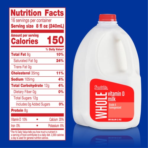 Smith's Vitamin D Whole Milk Perspective: left