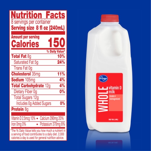 Kroger® Vitamin D Whole Milk, 1/2 gal - Pay Less Super Markets