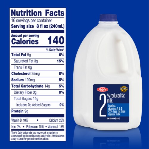 Ralphs® 2% Reduced Fat Milk Perspective: left