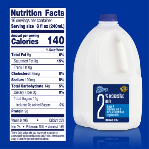 Mountain Dairy™ 2% Reduced Fat Milk Perspective: left