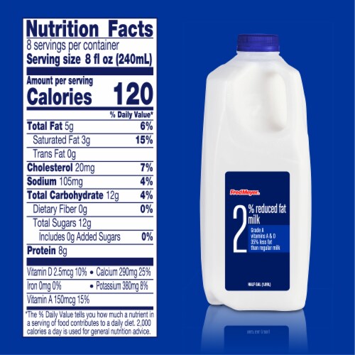 Fred Meyer™ 2% Reduced Fat Milk Perspective: left