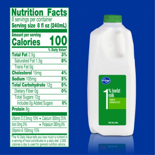 Kroger® 1% Lowfat Milk Perspective: left